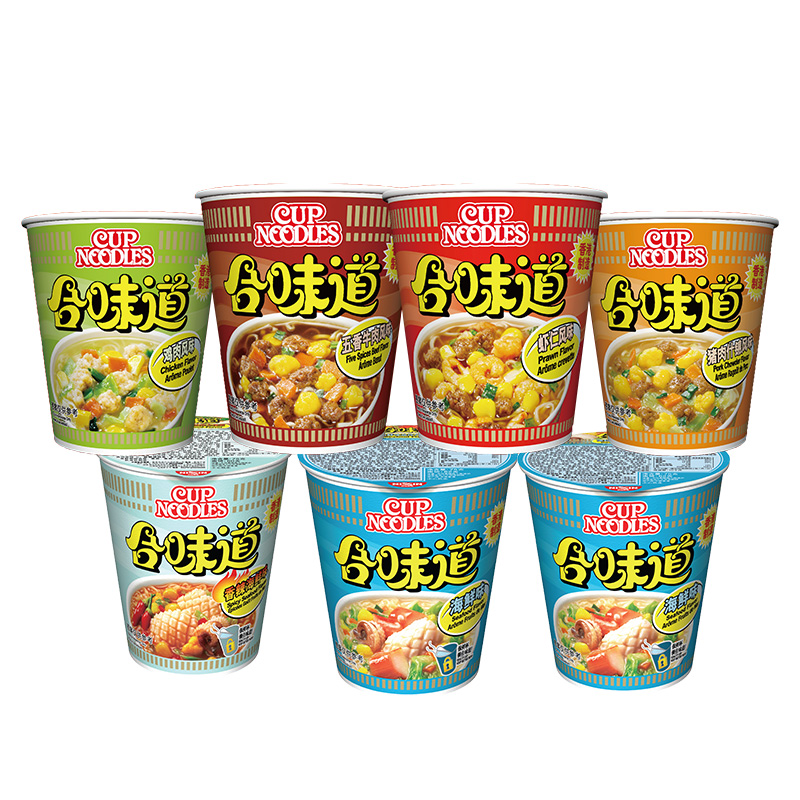 中国香港Cup Noodles合味道杯面 方便面 7种口味组合装75g*7 方便速食杯面泡面开杯乐