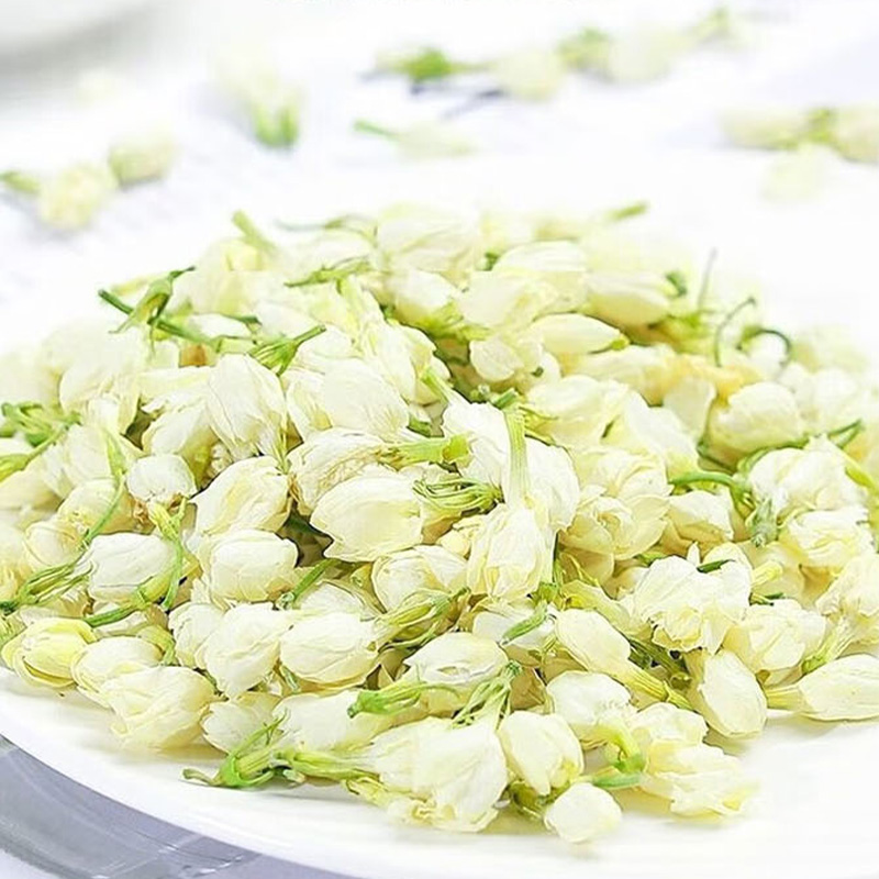 蒲臻善茉莉花茶采摘鲜嫩花材窨制而成鲜爽回甘日常冲泡适口宜人50g高清大图