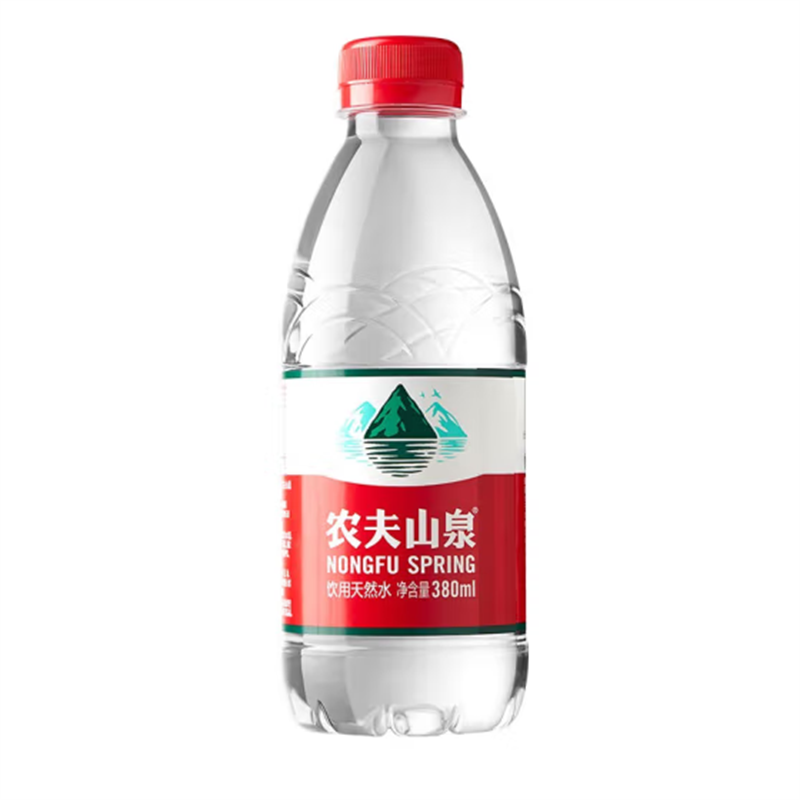 农夫山泉 天然饮用水380ml*24瓶整箱装 30箱起送