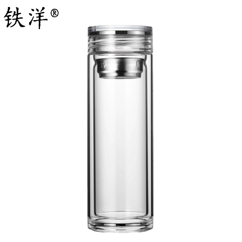 铁洋 水晶盖双层玻璃杯 350ML 个高清大图