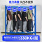 冀华美货架加厚700kg仓储库房储物架仓库铁架军绿200*60*200cm四层-横梁1.2mm-4*8