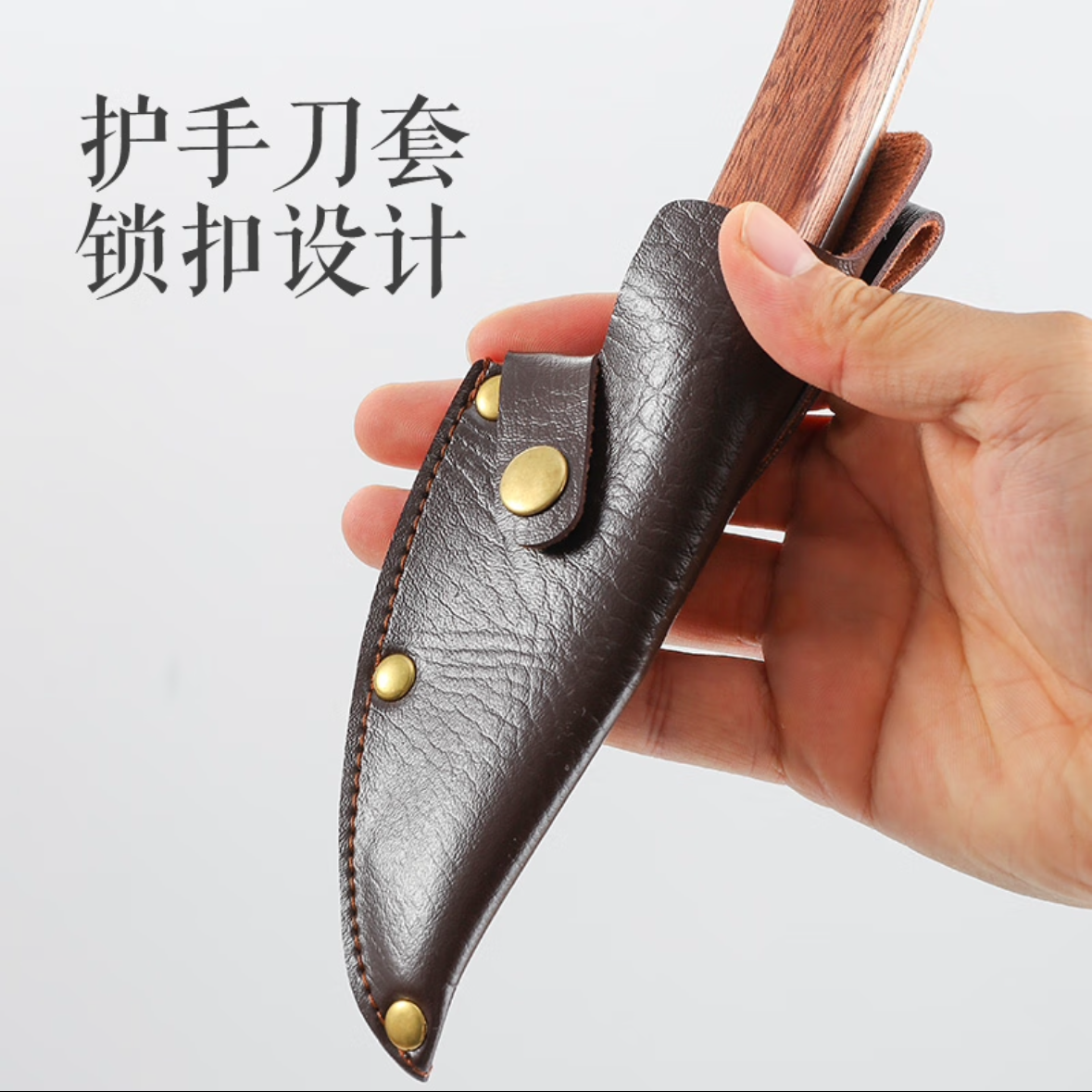 张小泉 D100381 锻打刀多功能刀小菜刀剔刀去骨刀拆骨刀宰猪刀户外刀 白刃款 一把高清大图