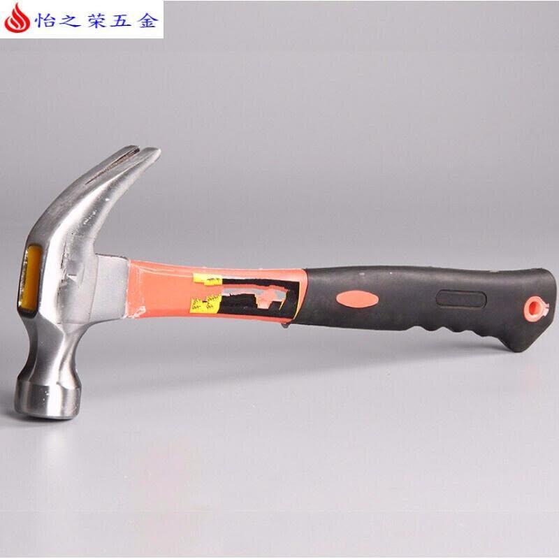 高品质木柄纤维柄起钉羊角锤 安全锤 榔头 救生安全锤 0.25木柄羊角锤图片