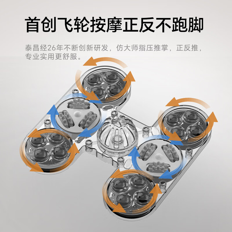 泰昌Taicn泡脚盆智能杀菌高深桶足浴桶足疗洗脚盆电动按摩恒温加热泡小腿过膝按摩脚足底神器TC-908FL高清大图