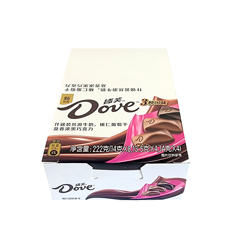 Dove德芙丝滑牛奶巧克力224g(14g*16颗)生日情人节盒装结婚喜糖高清大图