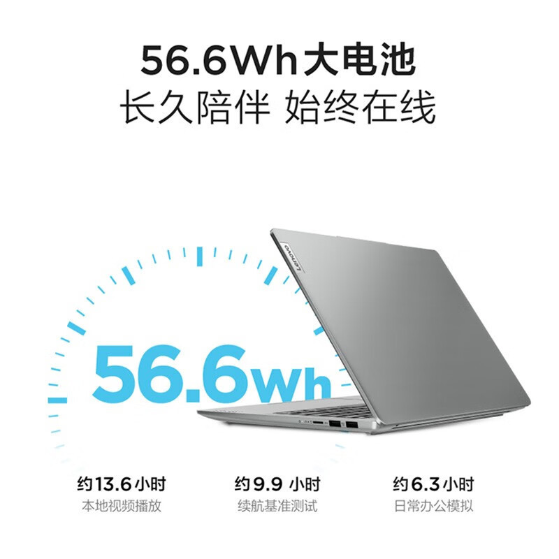 联想笔记本电脑小新14 英寸2023轻薄便携13代酷睿i5大学生办公商务游戏金属设计大屏i5-1340P 16G 512G标配