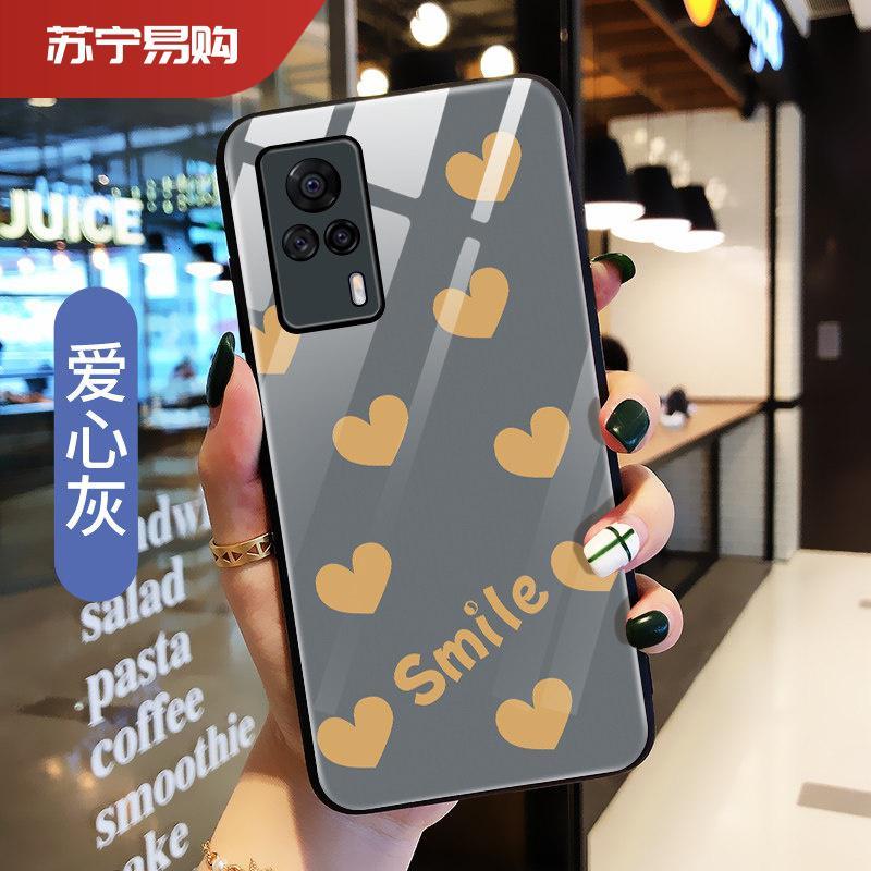 陌筱vivos9手机壳玻璃步步高vivos9e保护硅胶套全包防摔蝴蝶结5g版硬