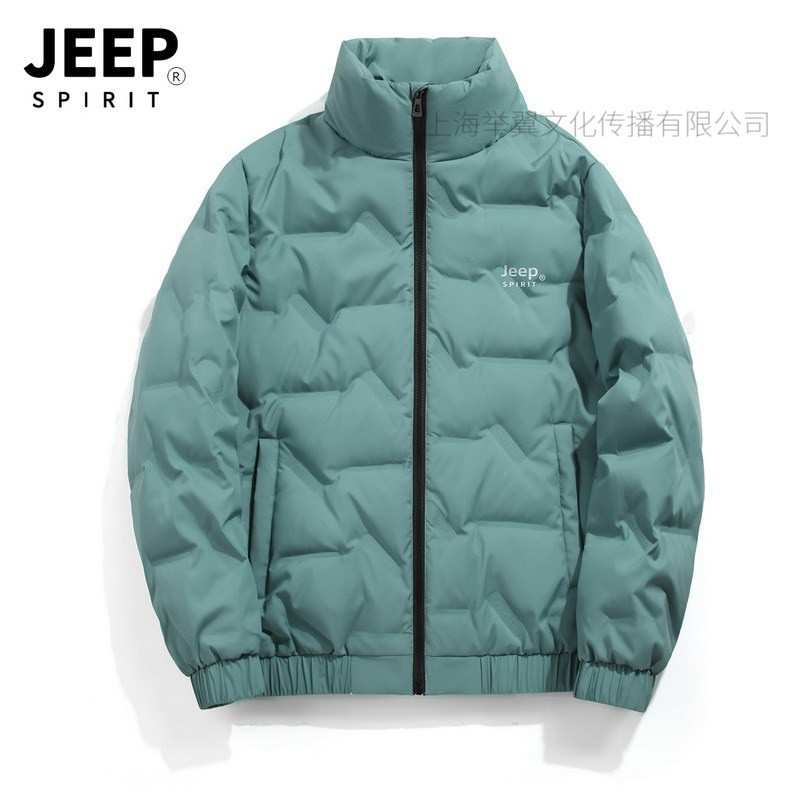 JEEP SPIRIT男士白鸭绒羽绒服弹力宽松大码男装羽绒外套男潮