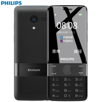 飞利浦(PHILIPS)E163K+ 陨石黑 移动联通2G 老人机 双卡双待 超长待机 老年手机 儿童手机 学生备用功能机