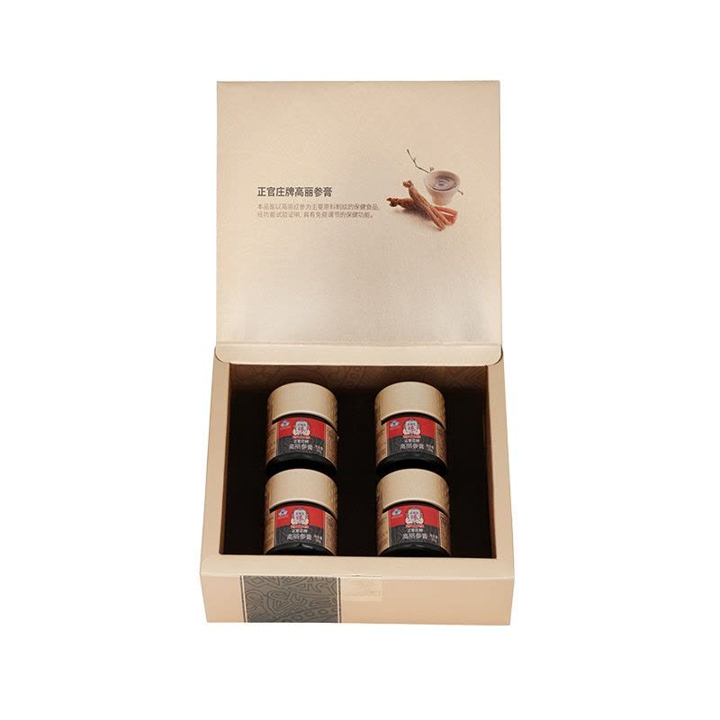 正官庄高丽参膏30g*4瓶共120g 韩国原装进口六年根人参浓缩液红参【价格