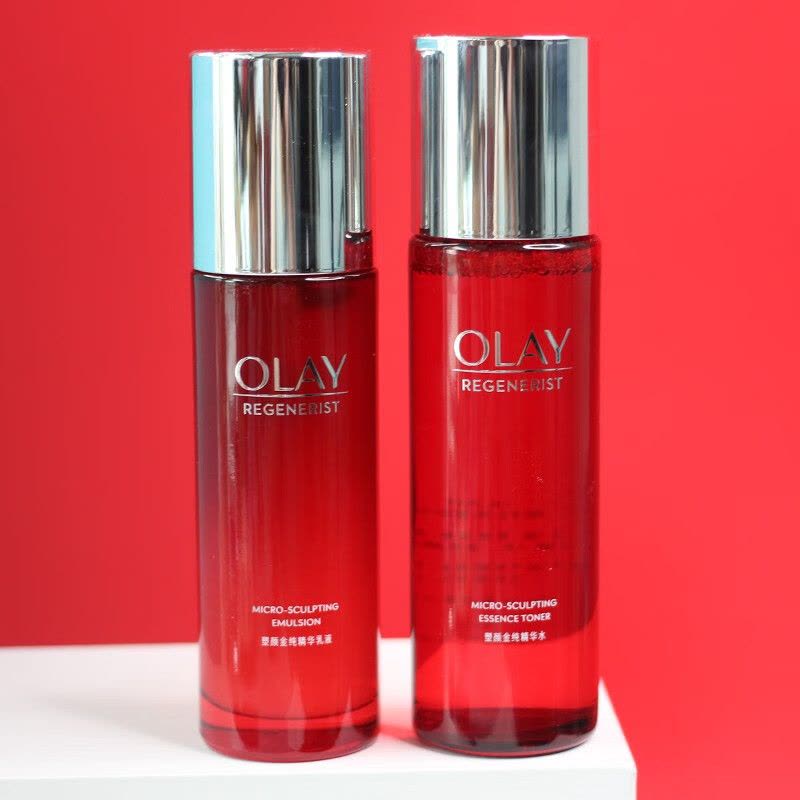 OLAY玉兰油大红瓶水乳套装 补水保湿滋润易吸收不粘腻提拉紧致淡化细纹干纹抗皱补充胶原蛋白150ml+100ml图片