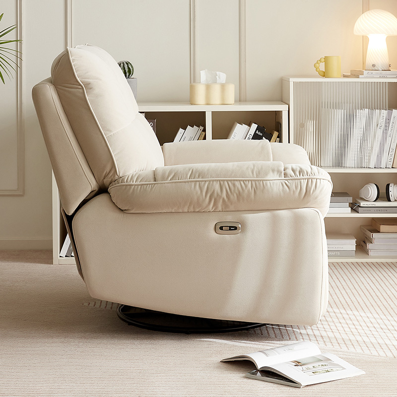 全友家居现代简约奶油风布艺沙发客厅2024新款云朵电动沙发高清大图