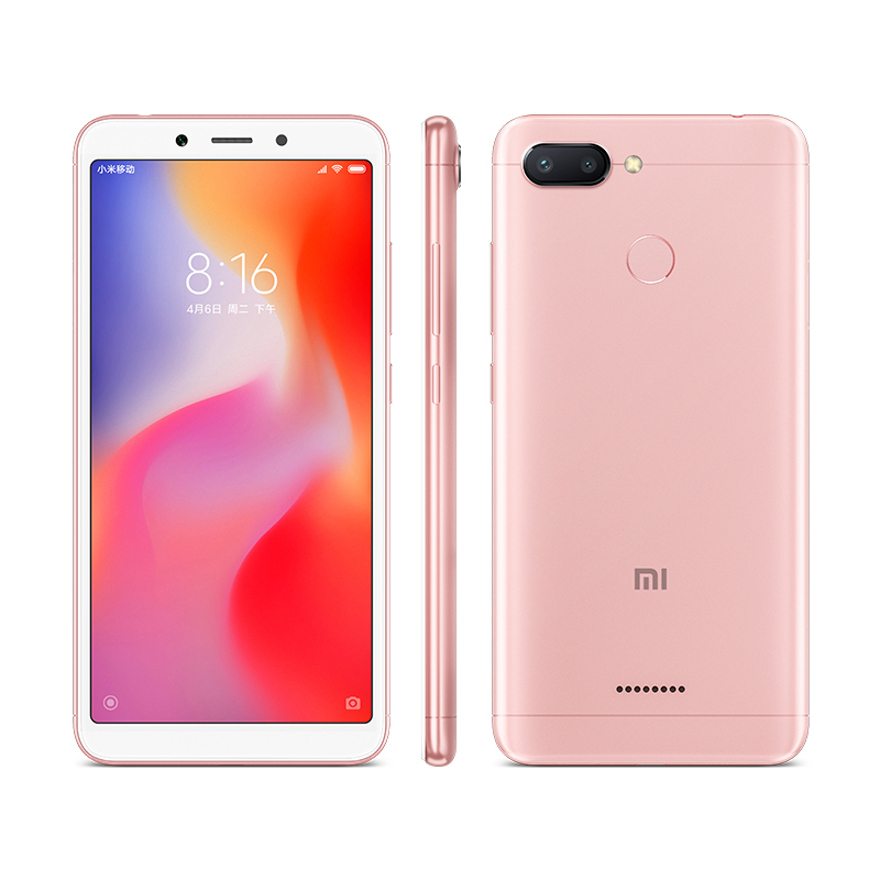 Xiaomi/小米 红米6 3GB+32GB 樱花粉 移动联通电信全网通4G手机