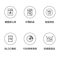 三星(SAMSUNG)8kg滚筒洗衣机超薄智能BLDC变频WW80K5210VS/SC(XQG80-80K5210VS)