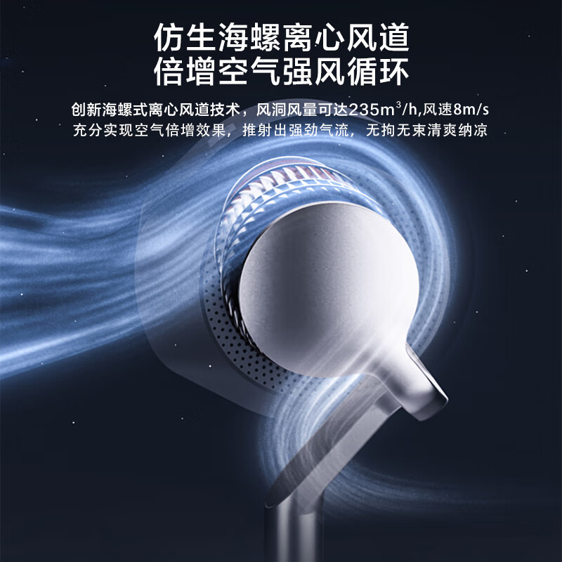 美的(Midea)落地循环遥控电风扇星斗复合HEPA滤网空气净化过滤3D摇头强力送风离心风机FGD24UQR高清大图