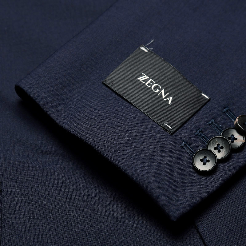 杰尼亚zzegna男士聚酯纤维羊毛西服套装322750281cga