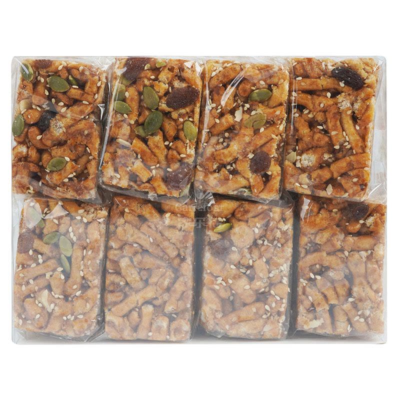 名沙坚果沙琪玛黑糖味430g/盒 南瓜子芝麻葡萄干混搭萨其马图片