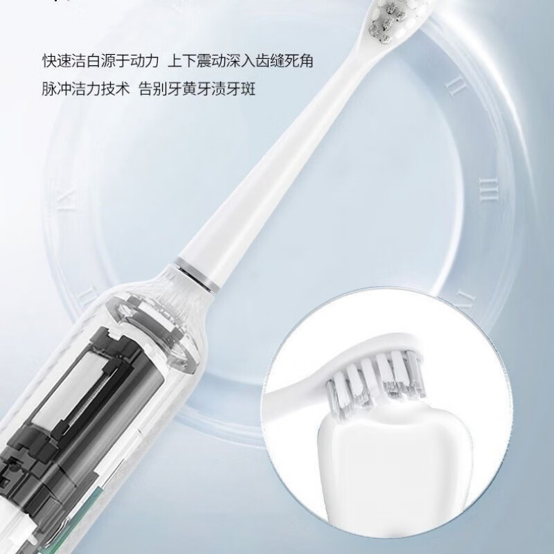 吉米(JIMMY)ETB302电动牙刷全自动家用USB充电360度美白多模式高清大图
