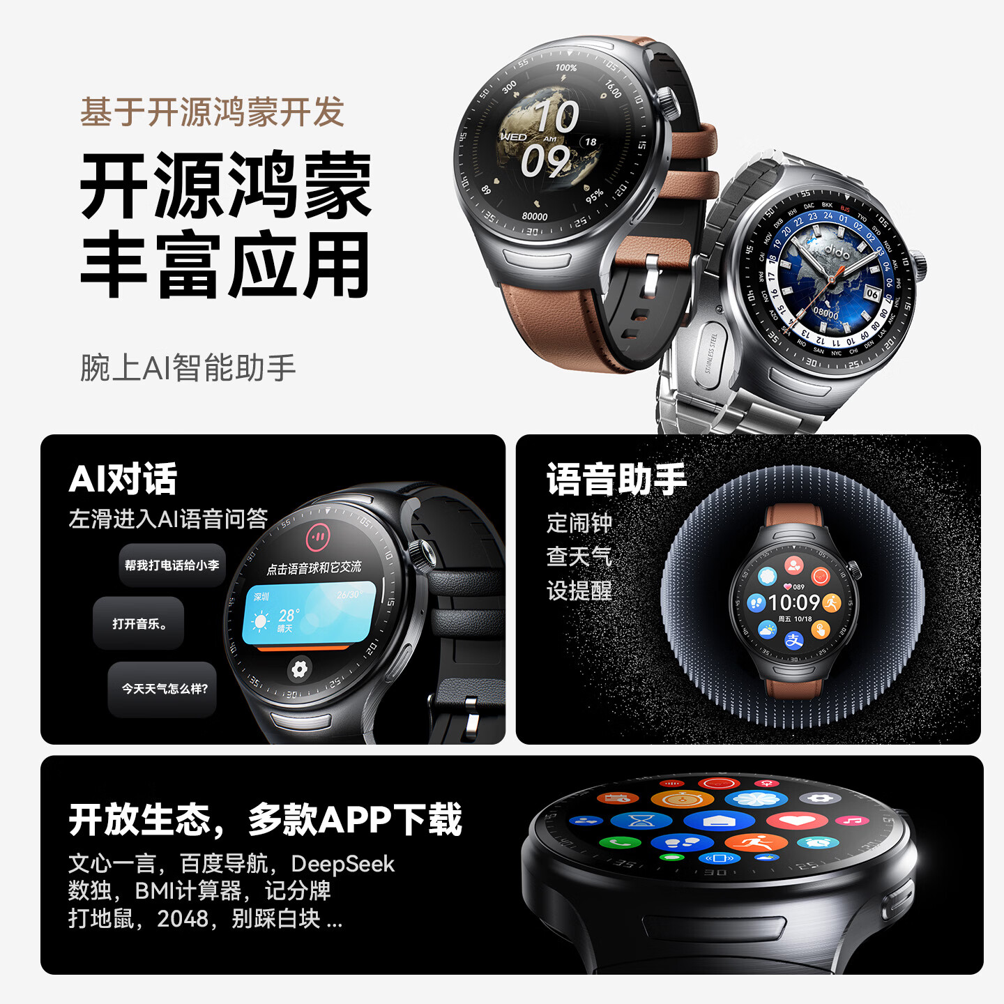 dido 嘀嘟 GT7S Pro 血氧心率采集健康运动手表高清大图