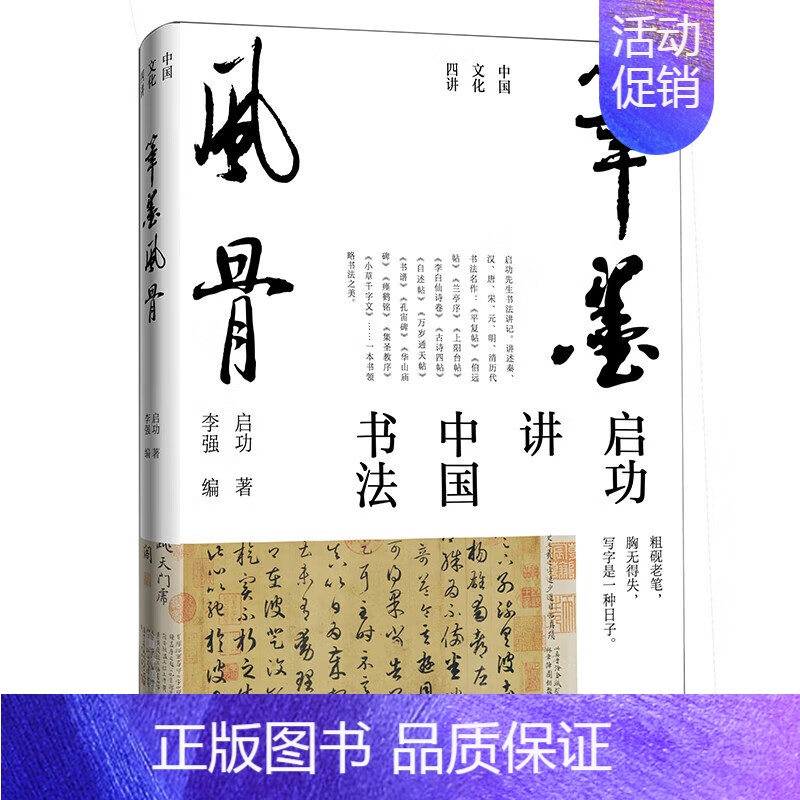 笔墨风骨启功讲中国书法 【正版】启功中国文化四讲全4册 启功讲中国传统文化 歌以咏志+笔墨风骨+千里之境+千年文脉启功讲
