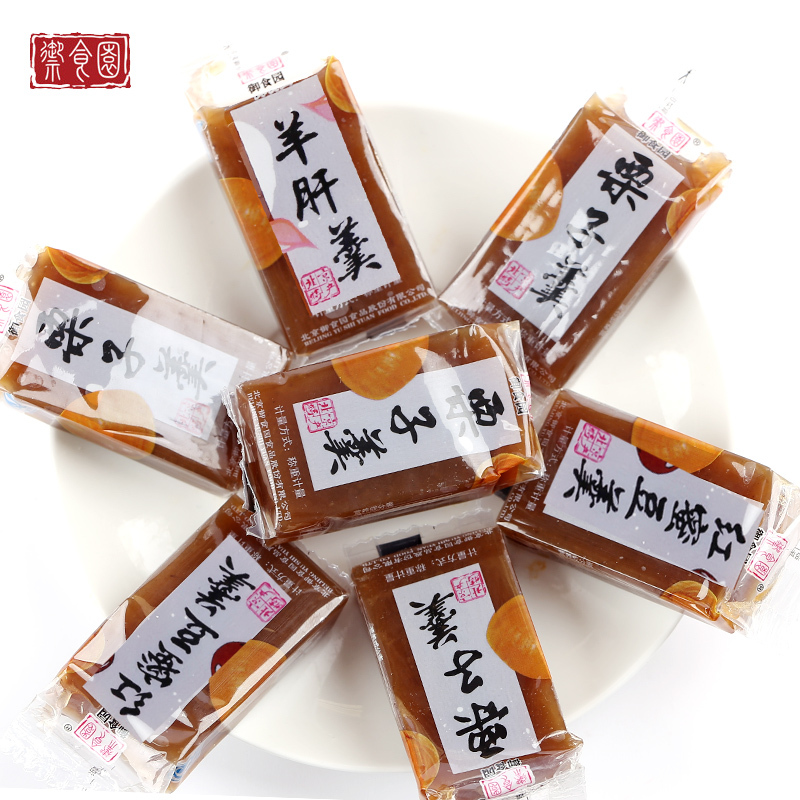 北京特产 御食园羊羹栗子蜜桃羹混合口味520g 老北京小吃零食点心