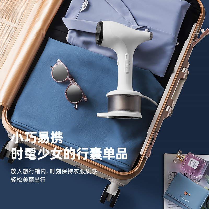 泰瑞达ter手持挂烫机蒸汽电熨斗美国家用办公室旅行便携迷你小巧两档蒸汽持久熨烫1200W熨衣服