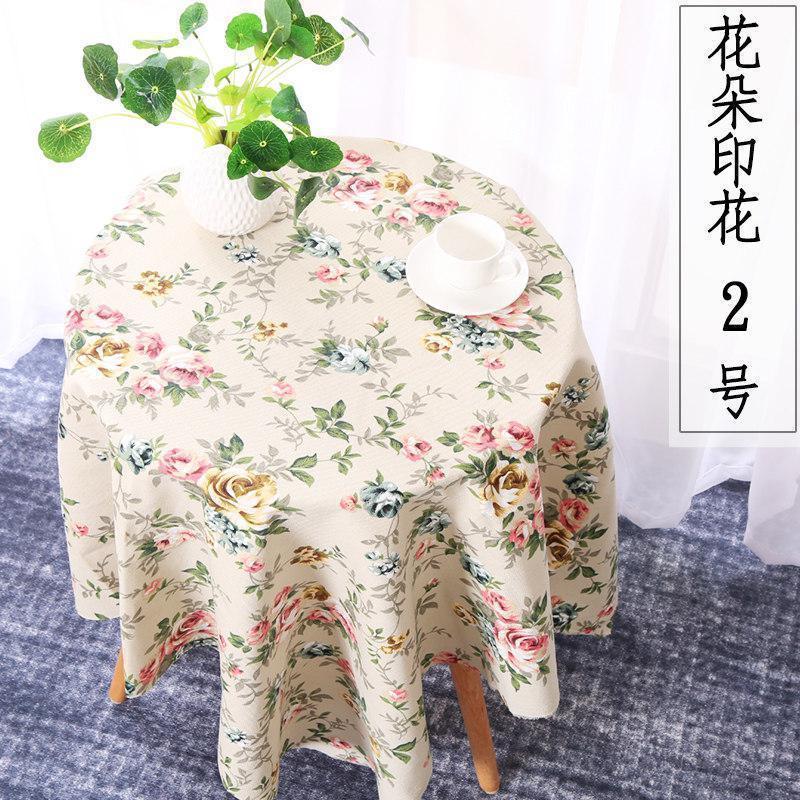 家柏饰(CORATED)帆布布料沙发面料加厚全棉桌布碎花布条纹窗帘抱枕老粗布布头 花朵印花2号/半米价