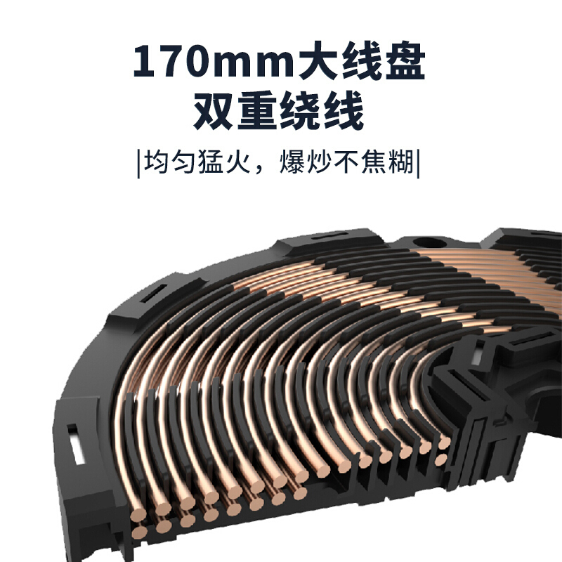 美的（midea）电磁炉家用大功率 匀火加热电磁炉