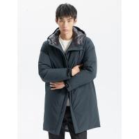 [2件2.5折价:509.8,可叠加199减30]MECITY男装时尚长款连帽羽绒服男士保暖外套男