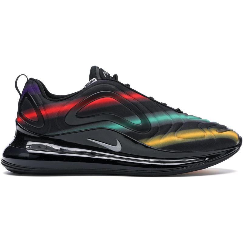 限量耐克nikeairmax720blackneonstreaks缓震透气舒适运动休闲跑步鞋
