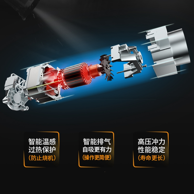 闪电客高压洗车机家用220v便携式刷车水泵抢大功率强力清洗水枪