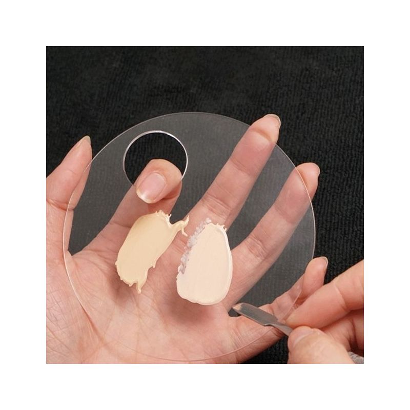 亚克力透明调色板美术生专用油画调色盘绘画工具粉底调色盘彩妆