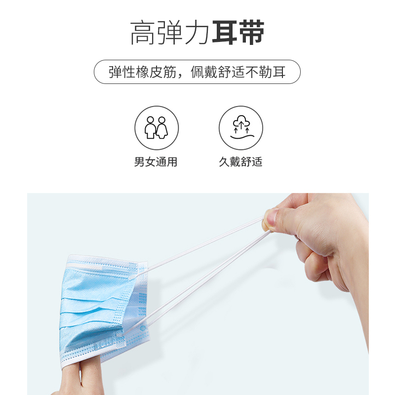 海纳斯(HANASS)防霾口罩10片*3包装一次性口罩男女通用口罩三层防飞沫防尘雾霾 男女防尘透气防护口鼻造罩成人通用