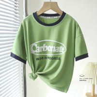 儿童圆领字母百搭T恤短袖时尚夏季