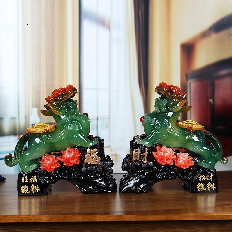 美帮汇皮丘貔貅摆件一对家居客厅装饰工艺店铺开业商务礼品摆设高清大图