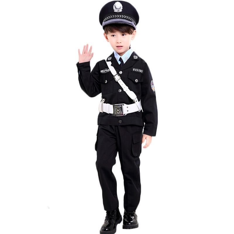 迪鲁奥diluao儿童警察服黑猫警长衣服幼儿小交装备小警工作服特警玩具