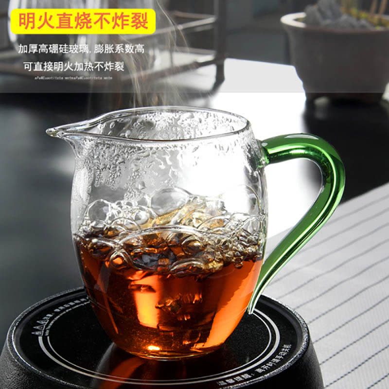 方然玻璃公道杯鹰嘴褐把容量400ML图片