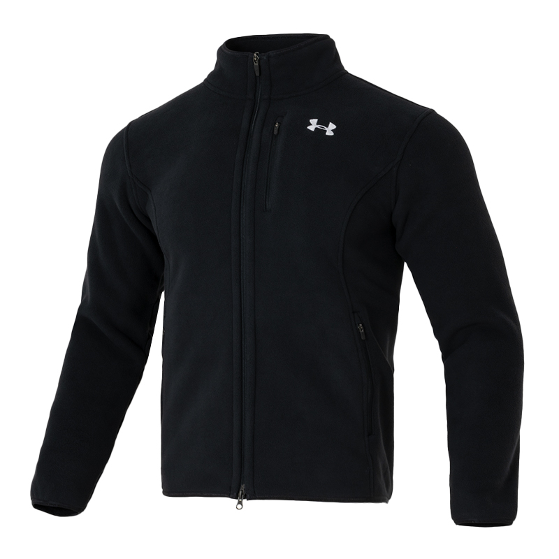安德玛（Under Armour）男装外套新款运动服舒适抓绒服潮流时尚摇粒绒夹克1389308-001 ZP高清大图