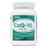 美国GNC健安喜辅酶Q10心脏COQ10心脑血管400mg60粒coenzyme试管辅助膳食营养补充剂100