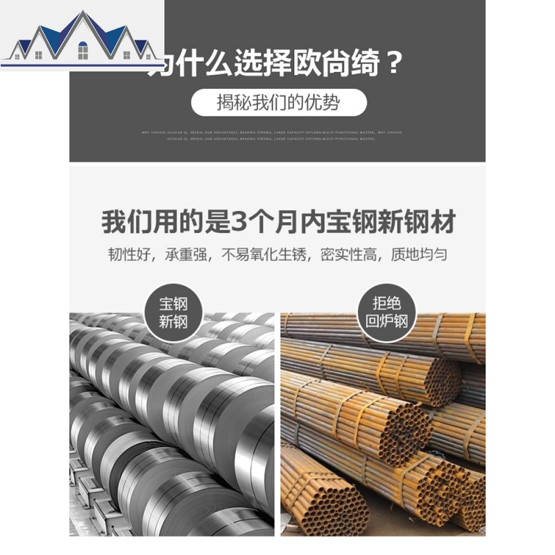 厨房置物架落地多层收纳架家用用品锅碗架调料架储物架架子 三维工匠高清大图