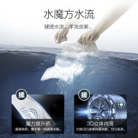 小天鹅(LittleSwan)滚筒洗衣机全自动10公斤 超微净泡水魔方变频节能