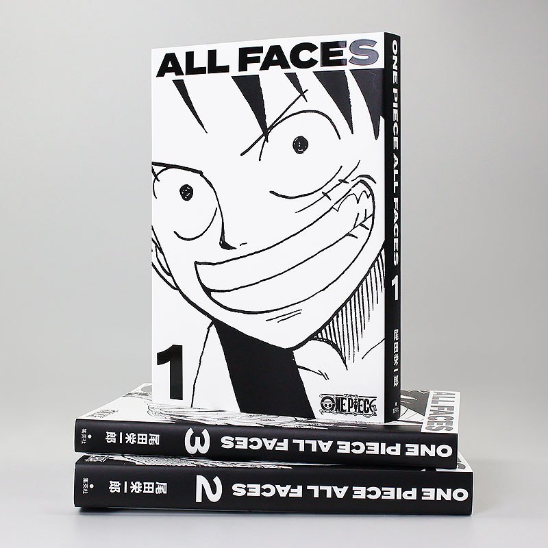 海贼王1-3套装 [正版]日文原版海贼王漫画爱藏版资料集1-3 ONE PIECE ALL FACES 1海贼王1