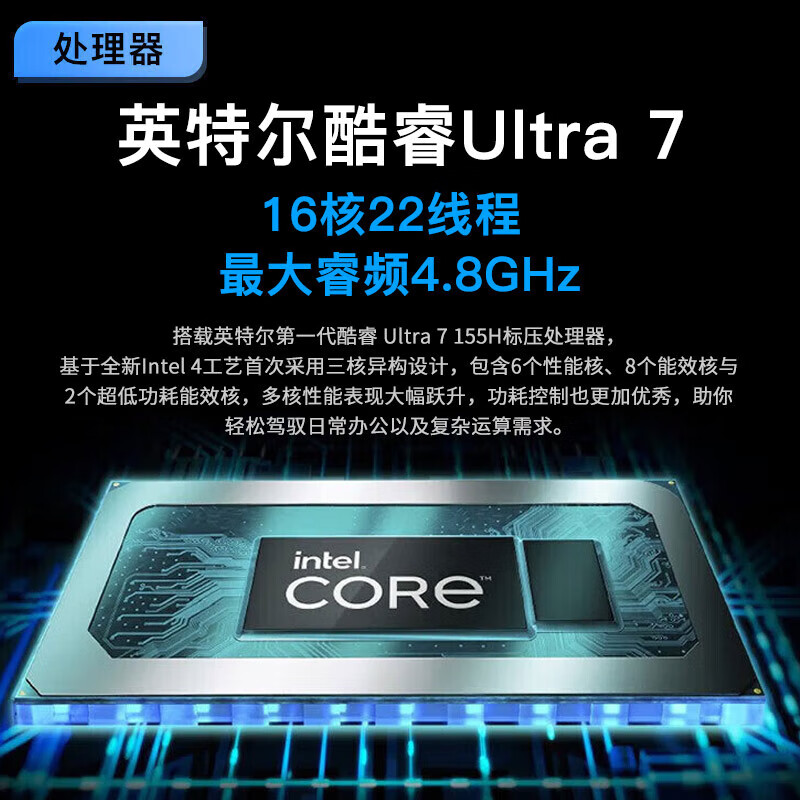联想ThinkBook16 英特尔酷睿Ultra7标压AIPC 32G 1TB办公游戏轻薄学生笔记本电脑官方高清大图