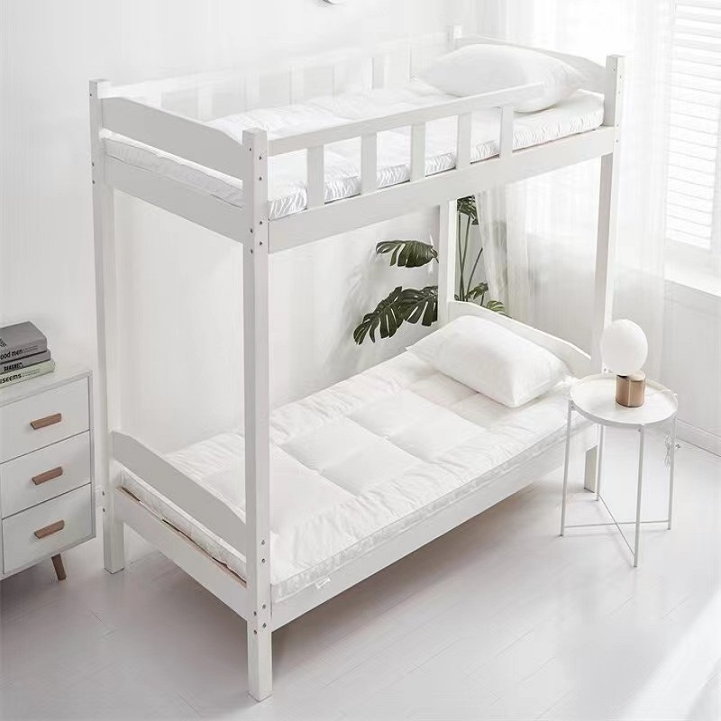 洛菲源 全棉133*100包布床褥垫 加厚床上保护垫 100*200cm 条