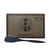 [买2送1同款+赠定制茶针]南国公主勐海普洱茶砖茶普洱熟茶茶叶云南普尔茗茶250克南國公主