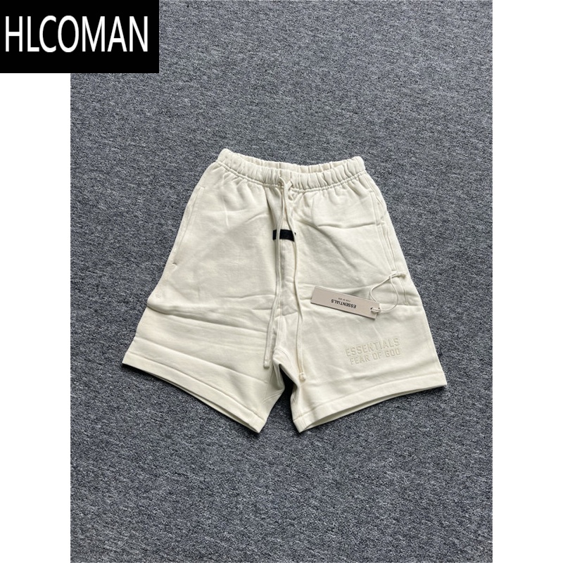 HLCOMANess复线原 高街美式潮 宽松双排标植绒男女同款毛圈 短裤沙滩