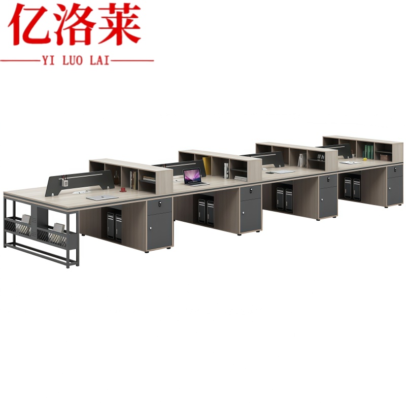 亿洛莱 办公桌 八人 张高清大图