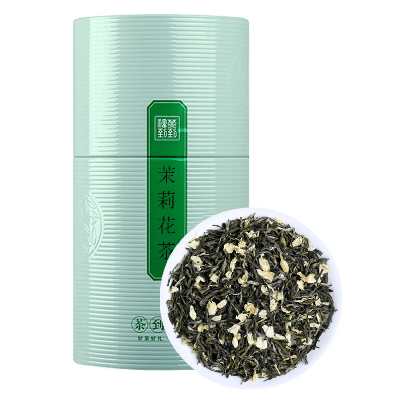 茉莉花茶浓香型新茶茉莉曲毫飘雪绿茶非特级茶叶散装罐装250克高清大图
