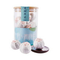 若柑年前 玻璃罐新会小青柑 广东新会特产 宫廷品质熟普 柑普茶 普洱茶 茗茶 200g