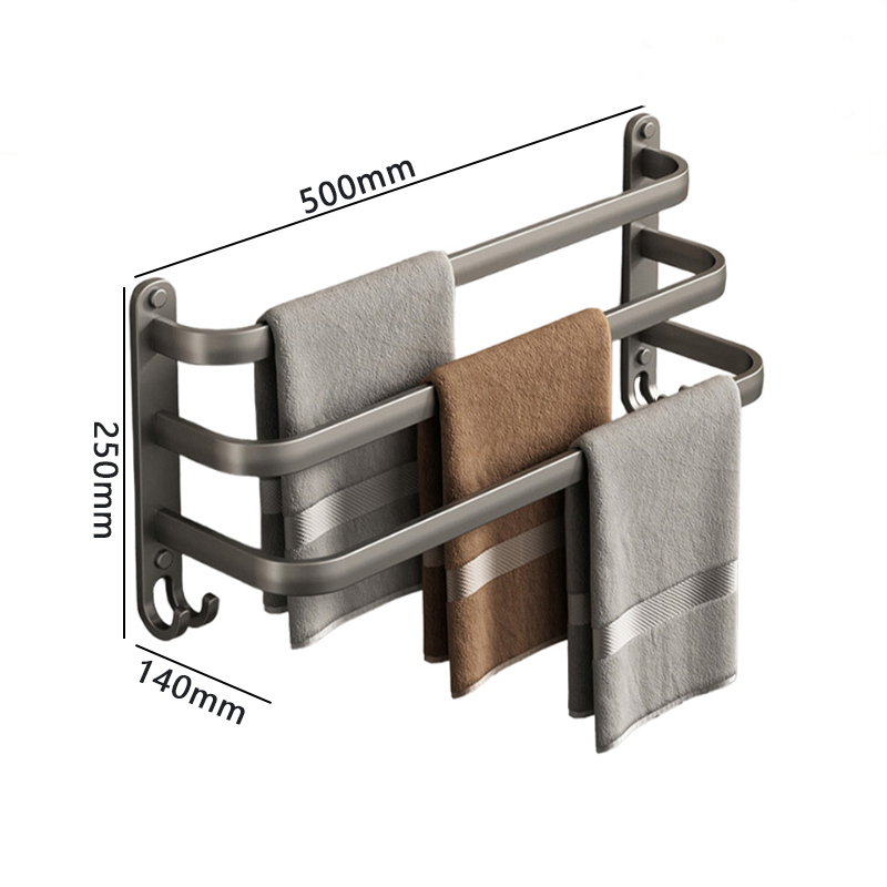 豫汉迎多杆毛巾架 三杆毛巾架500*140*250mm个